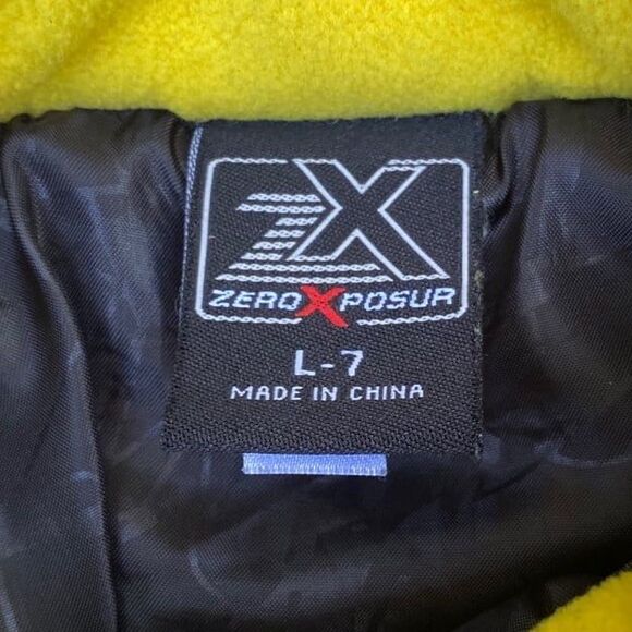 ZeroXposur Lightweight and warm Jacket black blue yellow unisex kids size 7 - Picture 8 of 8